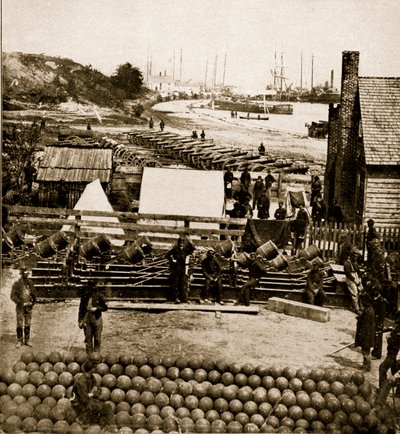 Washington in den 1860er Jahren - Waffenlager in City Point, 1861-65 von Mathew B. Brady